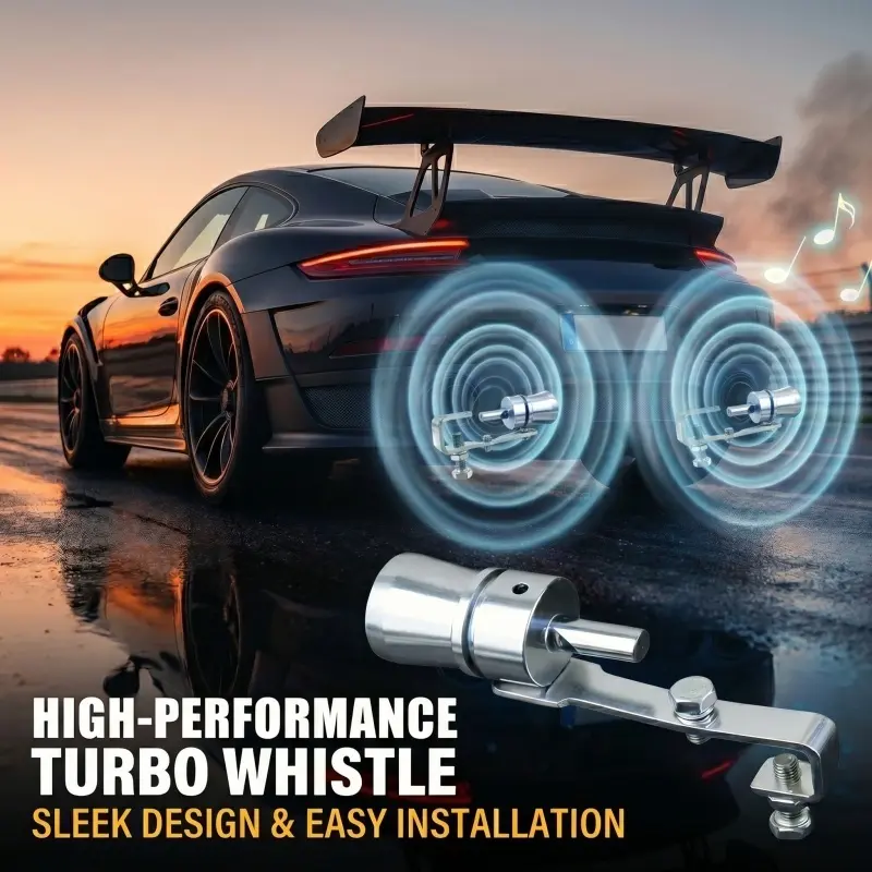 Deep Resonance Car Tail Pipe Whistle - Precision-Crafted to Resist Deformation and Wear, Modified Accessory - Anti-Vibration and Anti-Detachment Design, Suitable for Urban Commuting and Long-Distance Driving - Creates a Deep