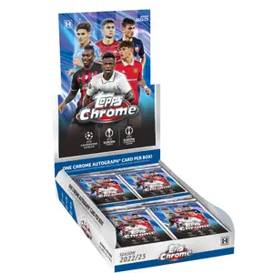 2022-23 Topps Chrome UEFA Club Competitions Soccer Hobby Lite Booster Pack