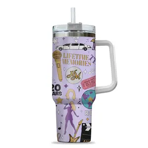 Hannah 20th Anniversary 40oz Tumbler, Inspired Cup, Hannah Fan Gift, Retro Channel Tumbler