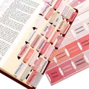 Women's Pink Bible Tabs for Study - 90 Customizable Tags for Efficient Scripture Locating & Smart Organization - Ideal for Devotionals & Bible Reading
