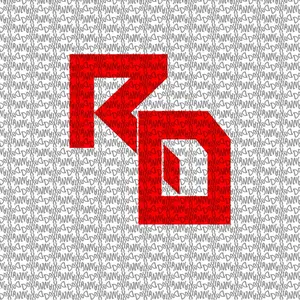 Vinyl Sticker with 'RD' Initials for Republica Dominicana