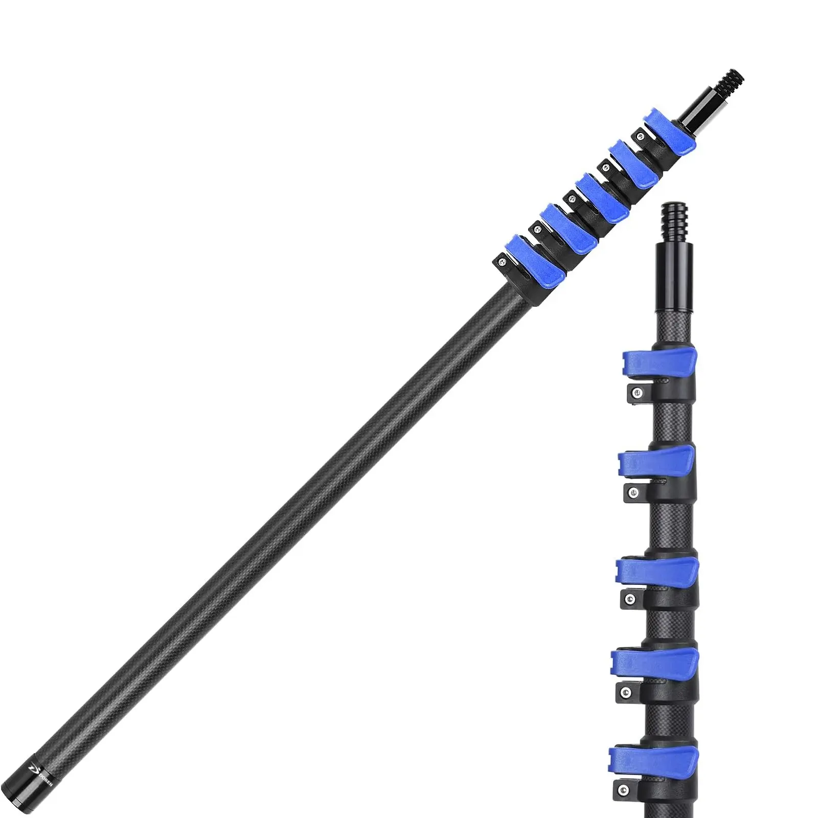 [SummerSales] DOBEN Carbon Fiber Extension Pole for Cleaning Paint Roller 4.7-24/30FT Telescoping Paint Roller Extendable Pole with 3/4" Universal Threaded Head Lightweight Sturdy Extension Poles Multi-Use Tool Pole Cleaning Accessories