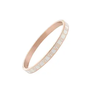 Stainless Steel Roman Numerals Bracelet