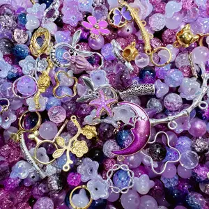 LIVE PACKING ONLY! DISC DASH DIY Galaxy Special Beads Event Stylish Playful Charm Wire Beaded Adjustable Beaded Chain Marine Life Charm Slip Chain