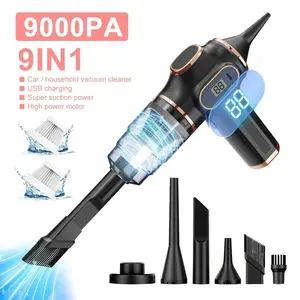 9000Pa 5-in-1 Handheld Wireless Vacuum Cleaner - Powerful Handheld Vacuum with High-Power Motor, Super Suction for Home, Car Use