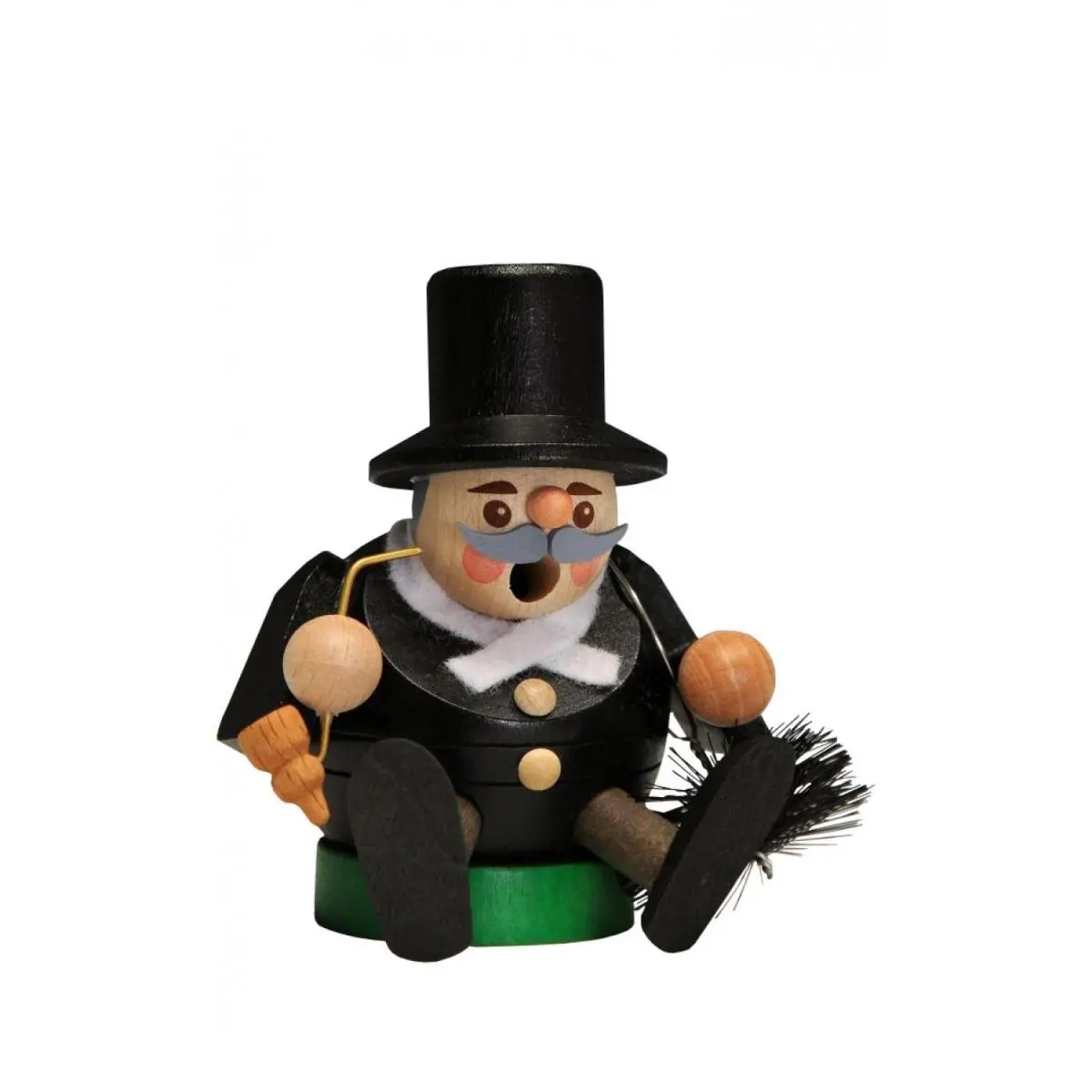 Alexander Taron 26704 Richard Glaesser Miniature Christmas Incense Burner - Mini Chimney Sweep, Home Fragrance Scent Diffuser for Holiday Xmas Decor