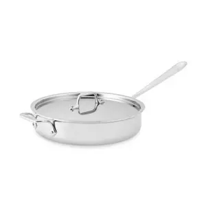 All-clad D3 Stainless 3-ply Bonded 4-qt Sauté Pan with lid
