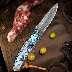 High quality Damascus steel kitchen knife, for cooking camping barbecue, gift for men