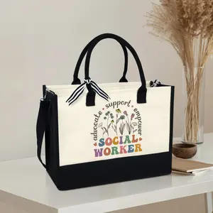 Social Work Tote Bag - Social Worker Gifts, Social Worker Rainbow Counselor, Christmas Gifts For Social Workers, Friends TQN2661NTH