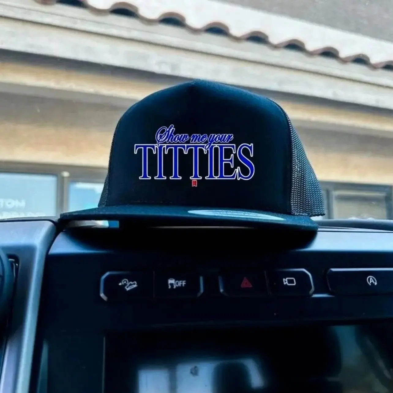 Show Me Your T*tties Trucker Hat | Funny Adult Humor Mesh Snapback Cap, Novelty Gift for Him,  Gift For Dad