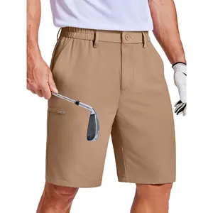 COOFANDY Men's Casual Golf Shorts 9" Lightweight Stretch Quick-Dry Shorts for Hiking Work with 4 Pockets