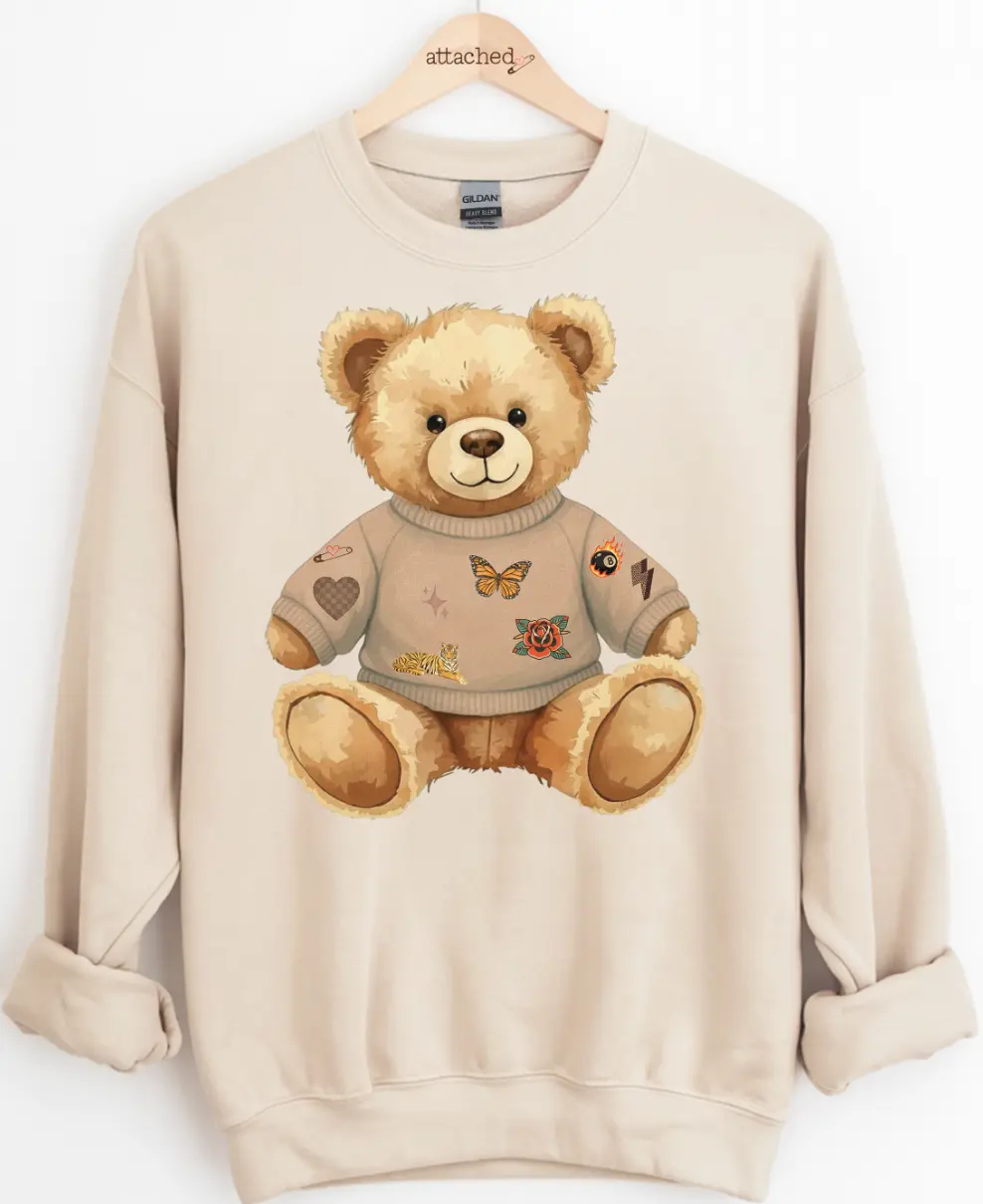 Attached Bear Graphic Top Attached Bear Graphic Top