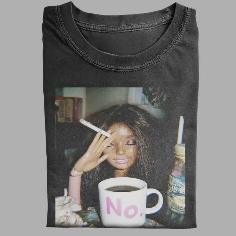 barbie smoking cigarette shirt Afro retro doll shirt, hoodie, sweater, longsleeve and V-neck T-shirt Cig Barb Barbie smoking shirt,
