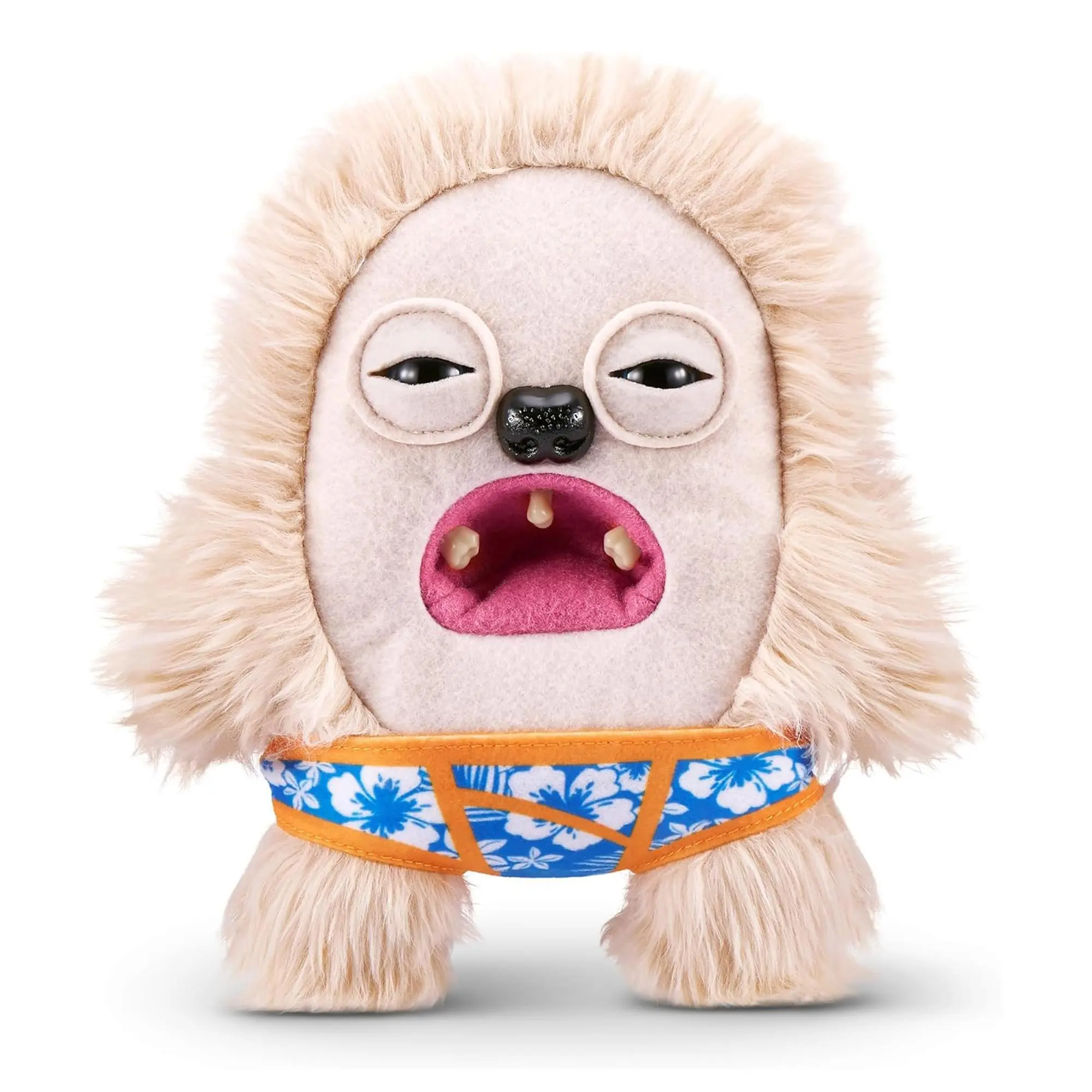 Fuggler Vacay Vibes 9-Inch Funny-Ugly Stuffed Animal, Hedge Grog Plush with Full of Teeth for Mischievous Fun