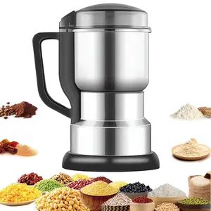 Portable Stainless Steel Coffee Grinder,300W high-power coffee grinding tool,Multifunctional Coffee Maker food-grade fast-grinding electric coffee and grain grinder Espresso Machine