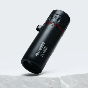 Adult Mini Telescope with Clip, 2000x24 Monocular Focus Optical Telescope, Waterproof Monocular Powerful Monocular for Sports Events, Concerts, Camping, Telescope, Travel, Black
