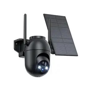 VicoSafe CQ1 Black Solar Wireless Security Camera - 2K WiFi Camera, Solar Powered, AI Motion Detection, IP65 Waterproof, Compatible with Vicohome App
