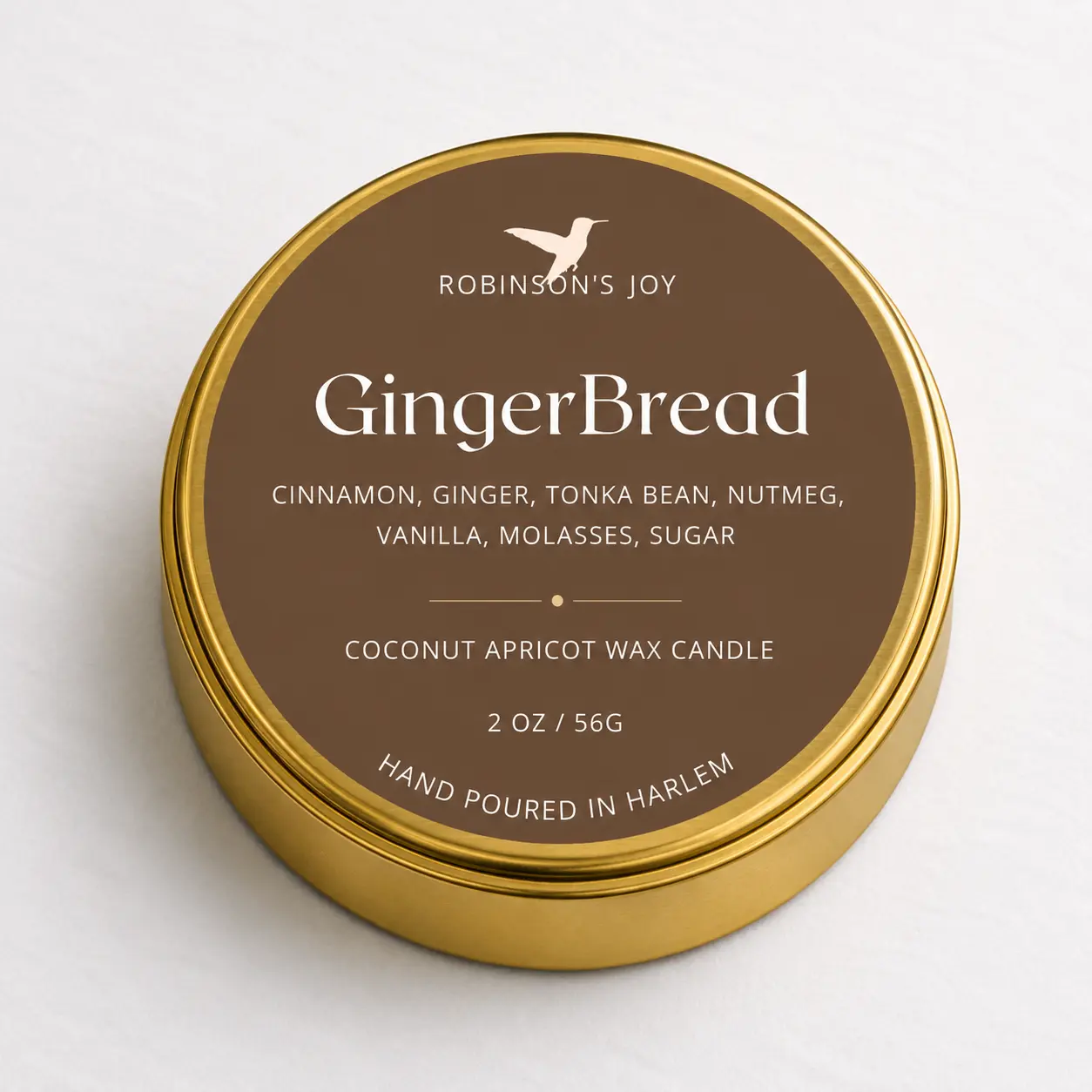 Gingerbread 2oz Travel Candle- Fall Collection