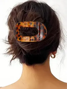 Flat Hair Clips for Women,Hair Clips,Ergonomic Curved Hair Claw Clips for Thick Thin Curly Hair,Strong Hold No Slip French Large Hair Claw Clips for All Hair Textures,Curly Wavy Claw