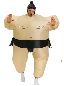 Inflatable Sumo Wrestling Suits, Sumo Costume Adult, Blow Up Costume, Inflatable Halloween Costumes for Men Women, Fun Party, Polyester