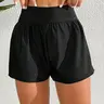 Women's Solid Color Swim Shorts, Casual Comfy Breathable Swim Shorts for Beach Swimming, Ladies Swimwear Bottoms for All Seasons