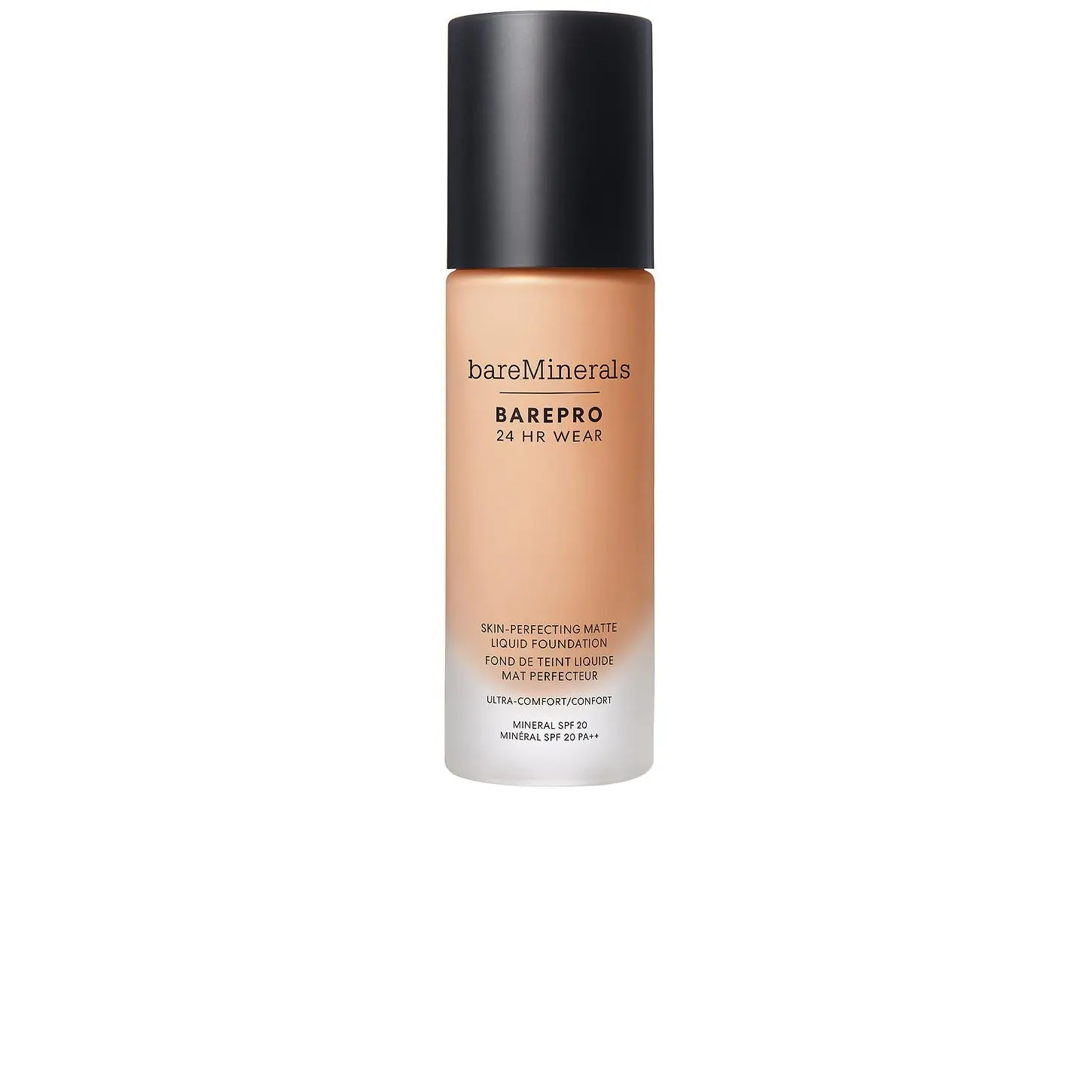 bareMinerals Bare Pro 24 Hour Matte Perfection Liquid Foundation - Light 21 Warm, Full Coverage, Fragrance-Free, Professional Makeup Products
