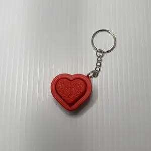 Heart fidget clicker keychain