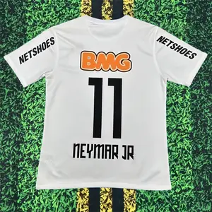 11/12 Season Home Neymar White No. 11 Short-Sleeve Soccer Jersey