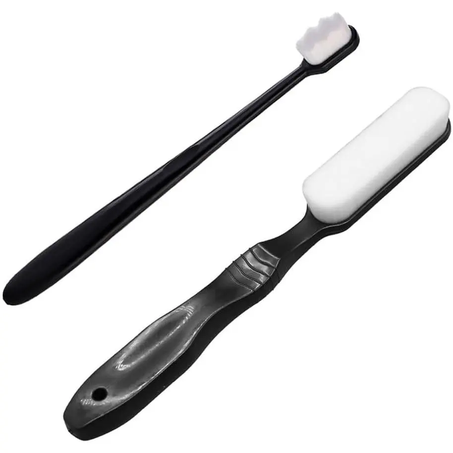 2 Pack Jewelry Cleaning Brush with Extra Soft Bristles Silver Cleaning Kit Silver Polishing Brushes Tarnish Remover for Wedding Rings Antique Jewelry Sterling Silverware Teapots Metal Cups