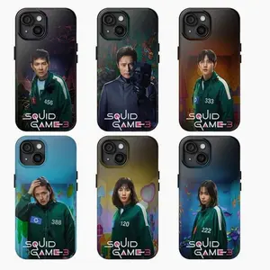6 Styles Squid Game Tough Phone Case, Squid Game movie trending character phone case,  Front Man Player 456 333 388 120 222 Phone Case for iPhone