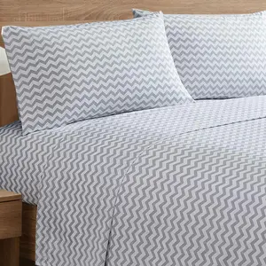 6pc Printed High Quality 1500 Series Microfiber Sheet Set-Various Colors by Sweet Home Collection