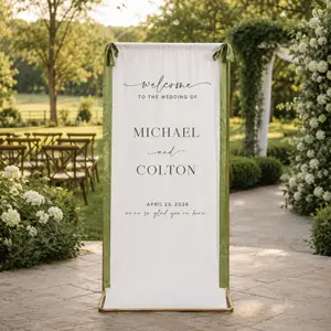 Personalized Wedding Seating Chart Banner, Custom Fabric Seating Plan Sign, Elegant Wedding Reception Seating Display, Minimalist Wedding Decor