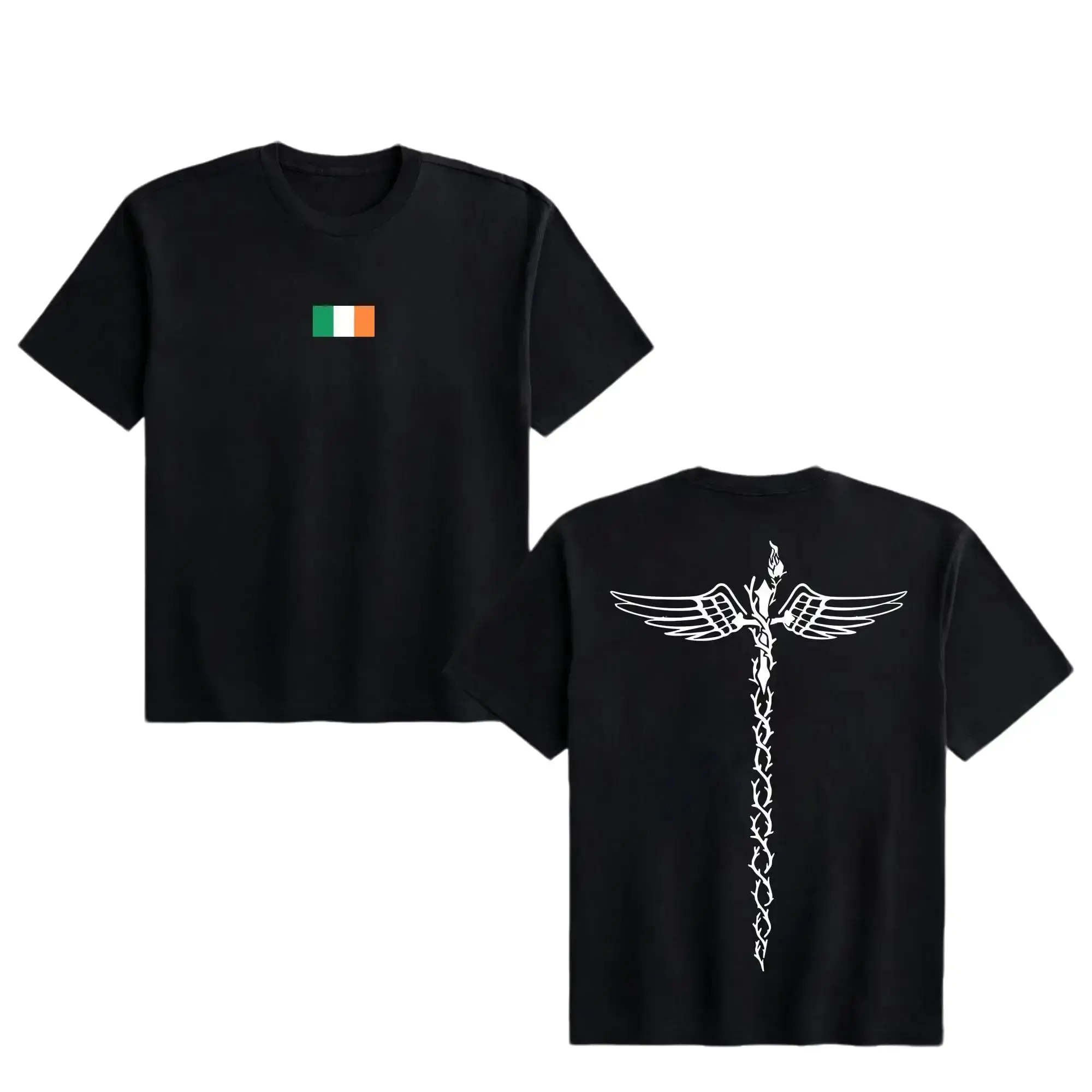 Conor McGregor Notorious Unisex Cotton Crewneck Graphic Tee - Menswear Loose Shortleeve Tops, Casual Streetwear Soft Sports Apparel for UFC Fans, Affordable Fashion, Cold Wash, All Seasons, 7-Day Return/Exchange, No Dry Clean