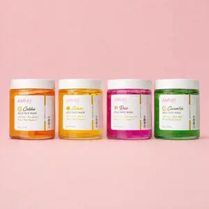 Jelly Face Masks, Aloe Vera, Jojoba Oil & Argan Oil for Hydration & Protection