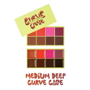 Curve Case Cream Makeup Palettes-Made By Mitchell, 2pcs, Makeup Essential, Highly Pigmented Palette
