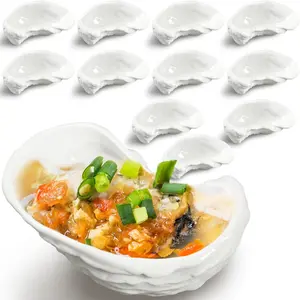 12 count Ceramic Oyster Shells  Oyster Grilling Shells Large Clam Baking Dish Platter Plate for Cooking Shrimp Scallops Clams Seafood of  Kind