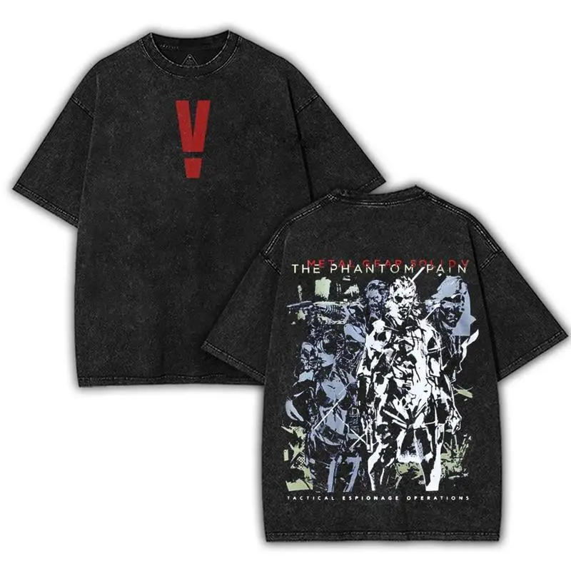 Metal Gear Solid V The Phantom Pain clothing merch 2 Sided unisex tshirt Cotton Tshirt game metal gear solid shirt everyday, Game Apparel Menswear Top shirts back to school