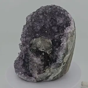 Amethyst with Calcite