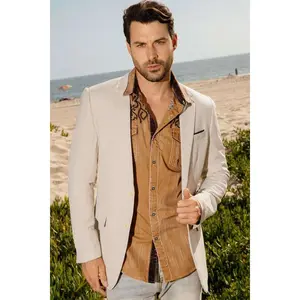 PLATINI MENS BEIGE BLAZER -BLZ9927