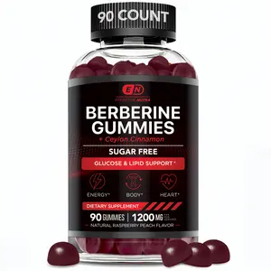 Effective Nutra Berberine Gummies with Ceylon Cinnamon – 90 Count - Sugar-Free, Vegan, 1200mg Per Serving - Blood Sugar, Heart & Metabolism Support - Natural Berry Flavor - Made in USA