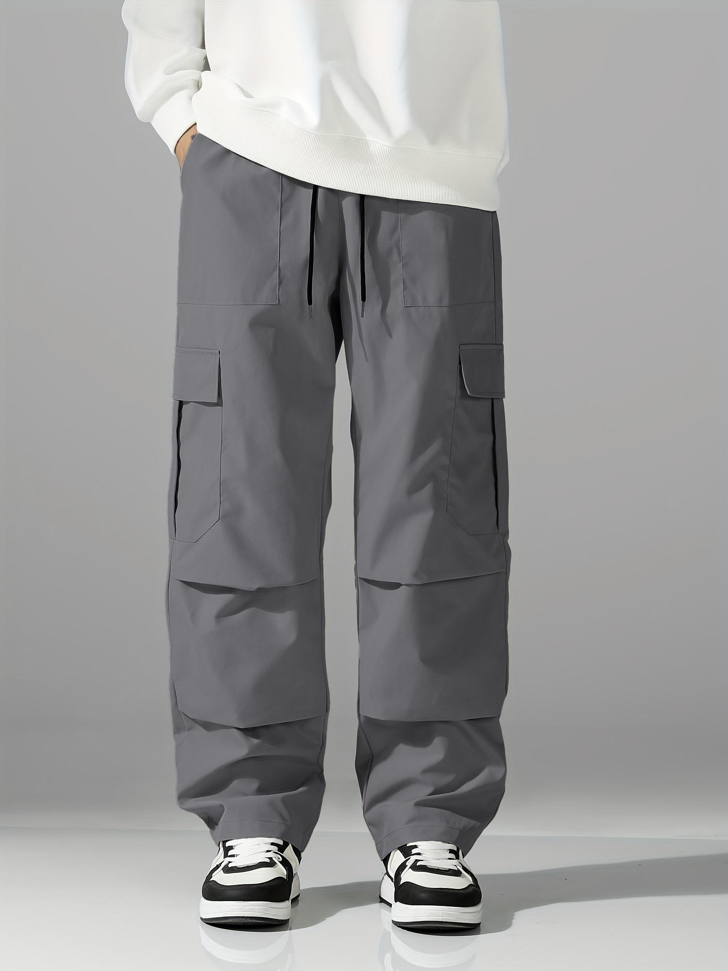Men’s multi-pocket comfortable cargo pants for outdoor casual sports, long pants