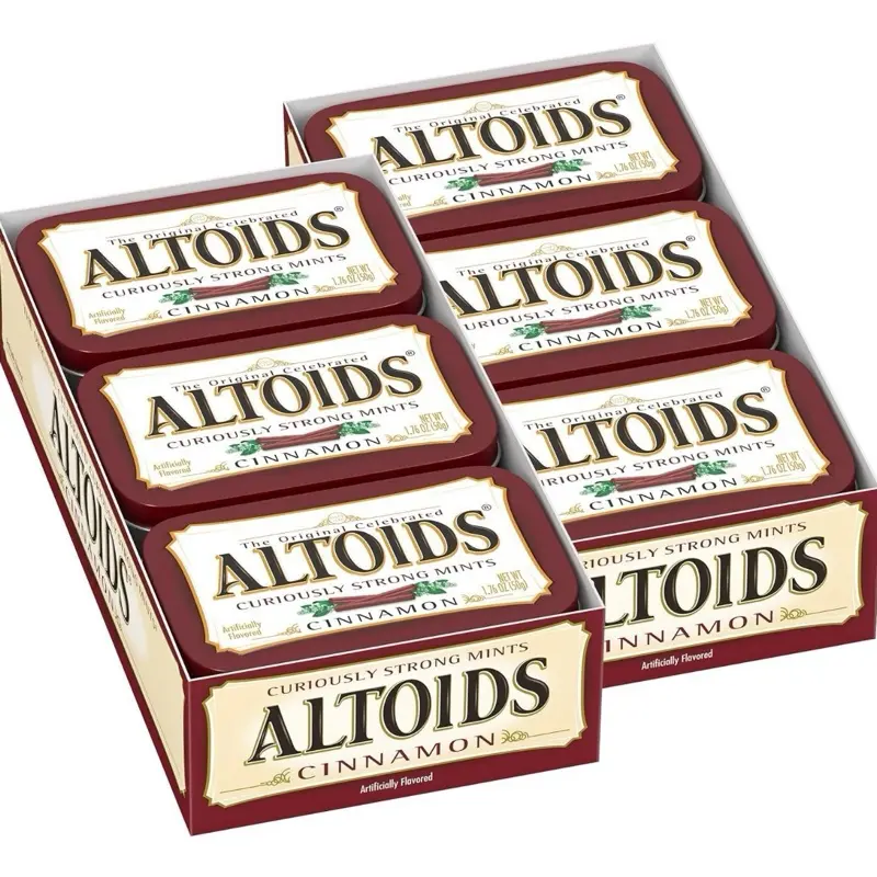 Altoids Cinnamon Curiously Strong Mints 1.76 oz 12 Pack Sealed Fresh