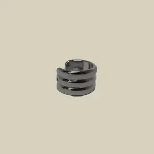 Ear Cuff Silver Stack