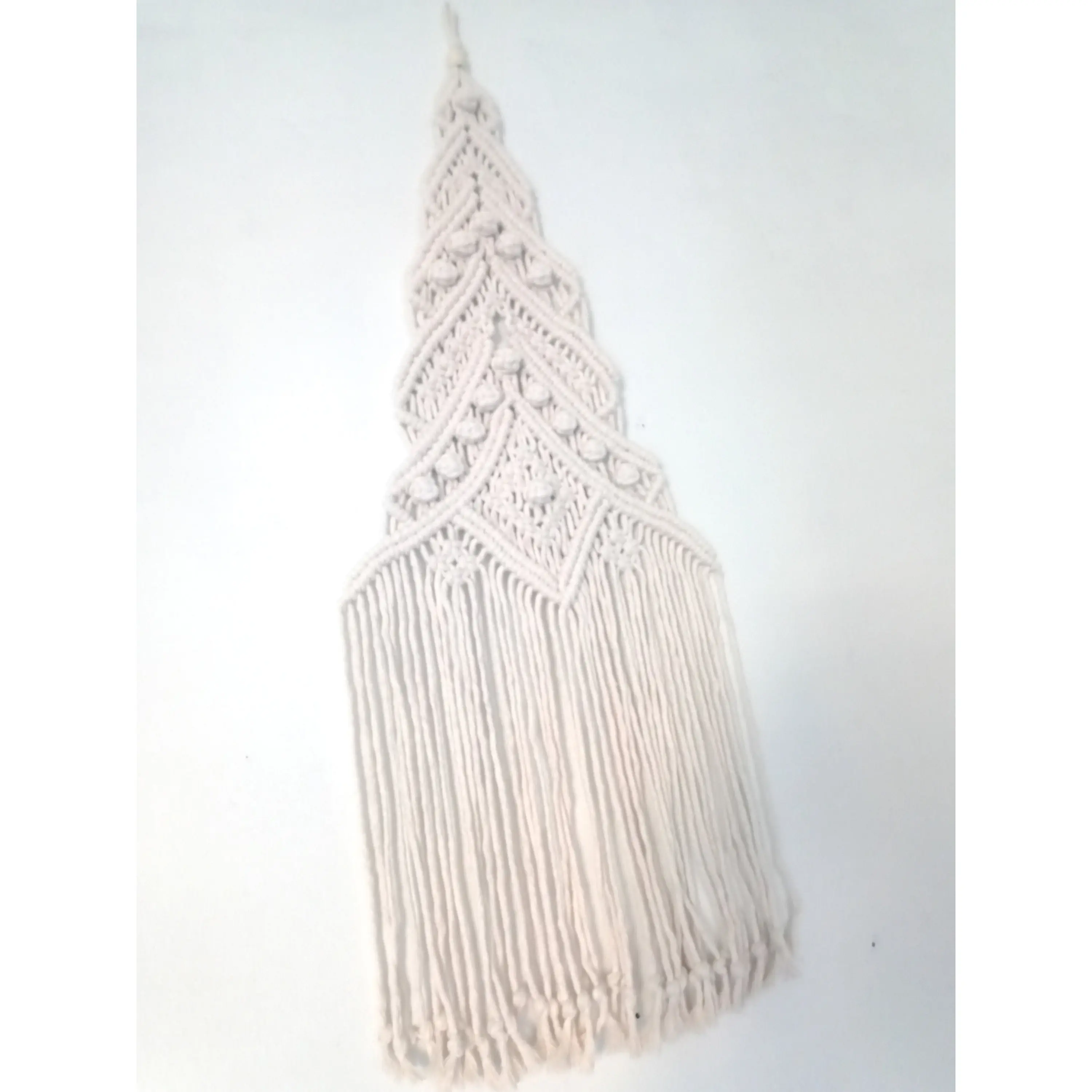 Macrame Christmas Tree Wall Hanging, Large Macrame Christmas Tree, RV Holiday Decor, Small Spaces Holiday Decor