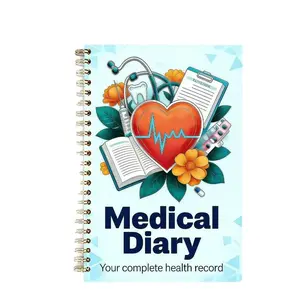 Medical Diary Spiral Notebook, Complete Health Record Journal for Nurses, Med Students & Patients, Essential Healthcare Tool