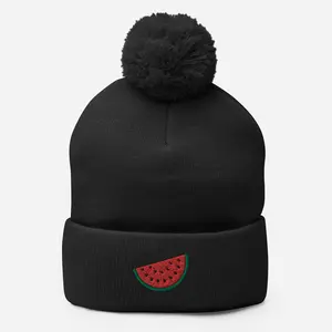 Palestine Melon Embroidered Beanie