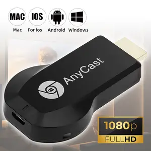 Wireless HDMI Dongle, 2.4G WiFi 1080P HD Screen Mirroring Receiver, Plug & Play Cast Adapter for Phone to HDMI-enabled TV/Projector/Monitor, Compatible with iOS/Android/Windows for non-DRM content like Gaming/Meeting/Streaming