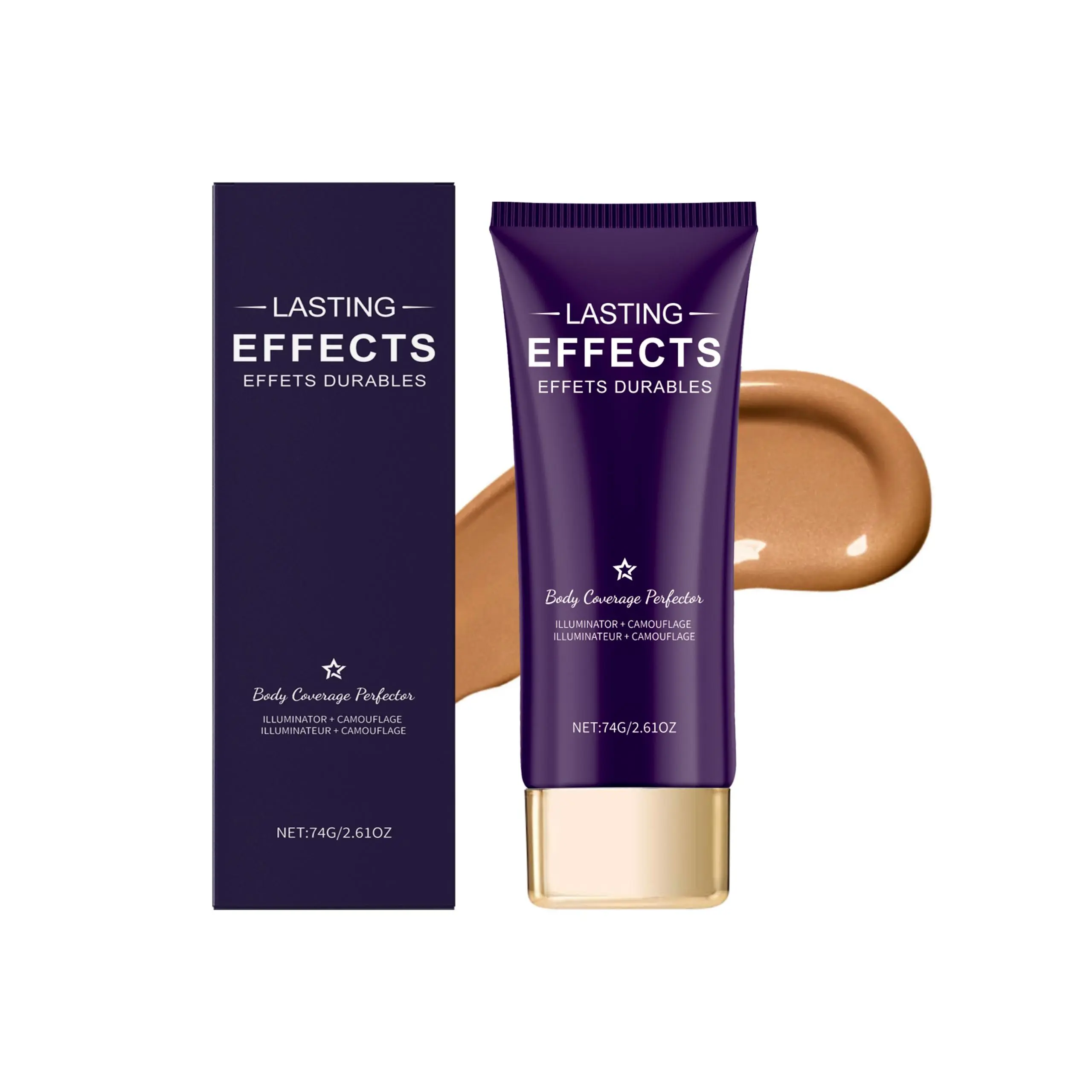 Lightweight Cream Concealer Cosmetic, A Non-Creasing Formula for Daily Application with a 3-Year Shelf Life, 74g, Storage, Foundation, Titanium Oxide, Dark Skin Tone, Makeup, 3 Years