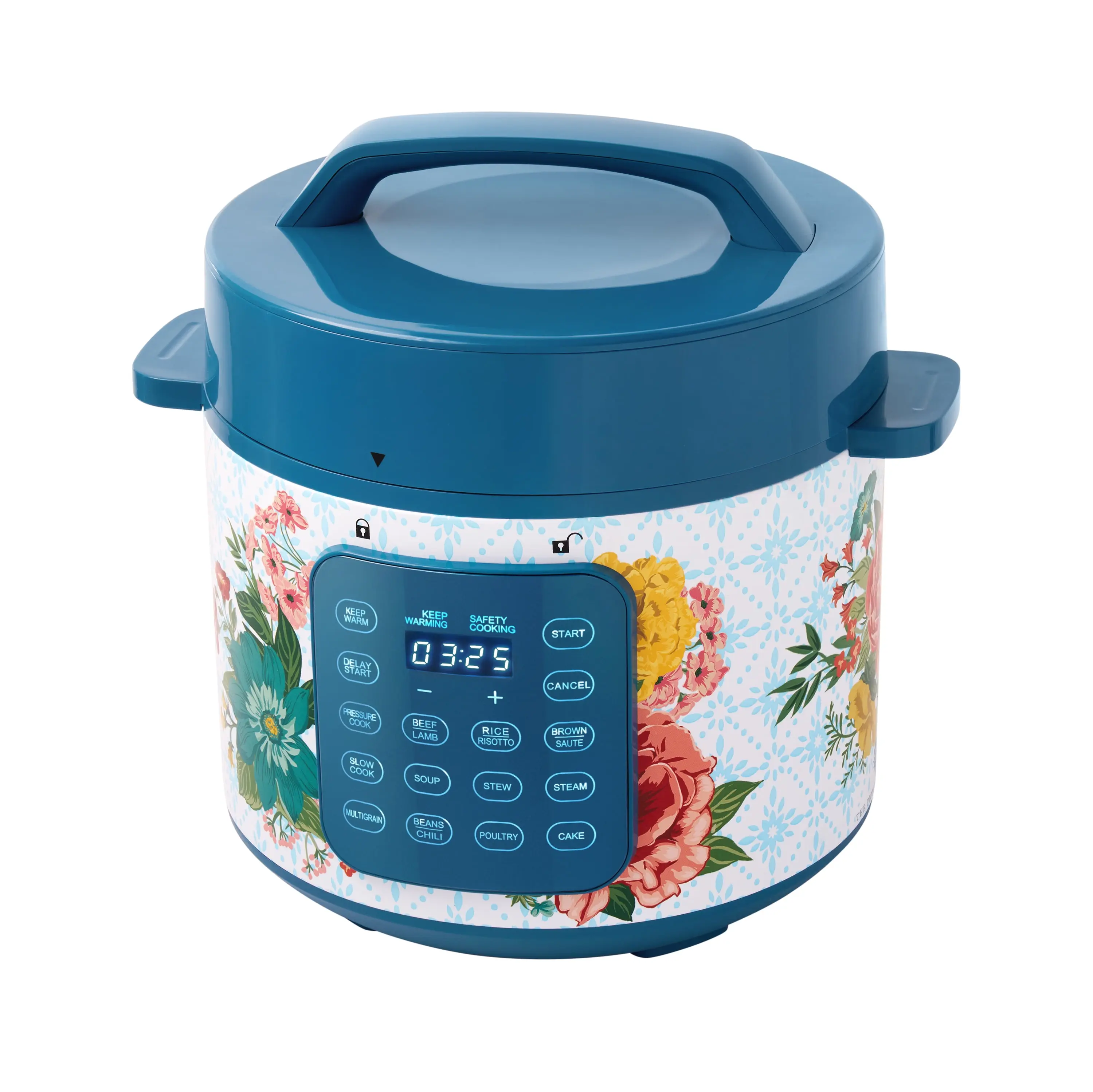 6-Quart 7-in-1 Electric Pressure Cooker, Touch Control Display, Multi-Function Kitchen Appliance for Family Meals, Rice, Slow Cooking & Steaming