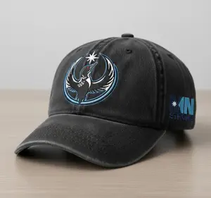 MN State Bird Loon Resistance Embroidered Washed Hat -Minnesota Rebel Alliance Minimalist Embroidered Cap Merch - Casual Wear Washable Material Versatile for Everyday Use -  Gifts